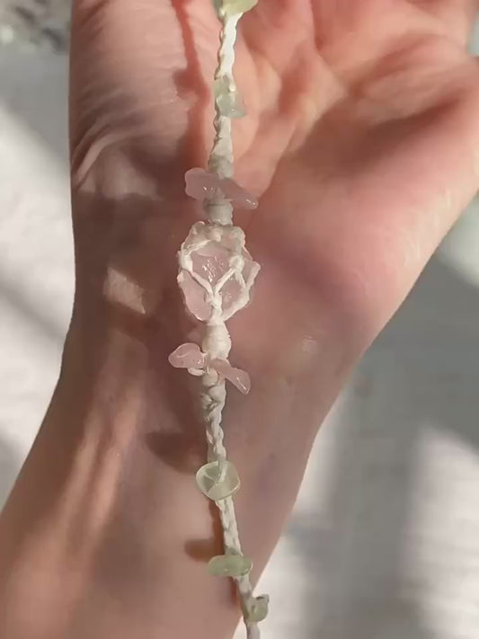 Orphea bracelet pink crystal lotus